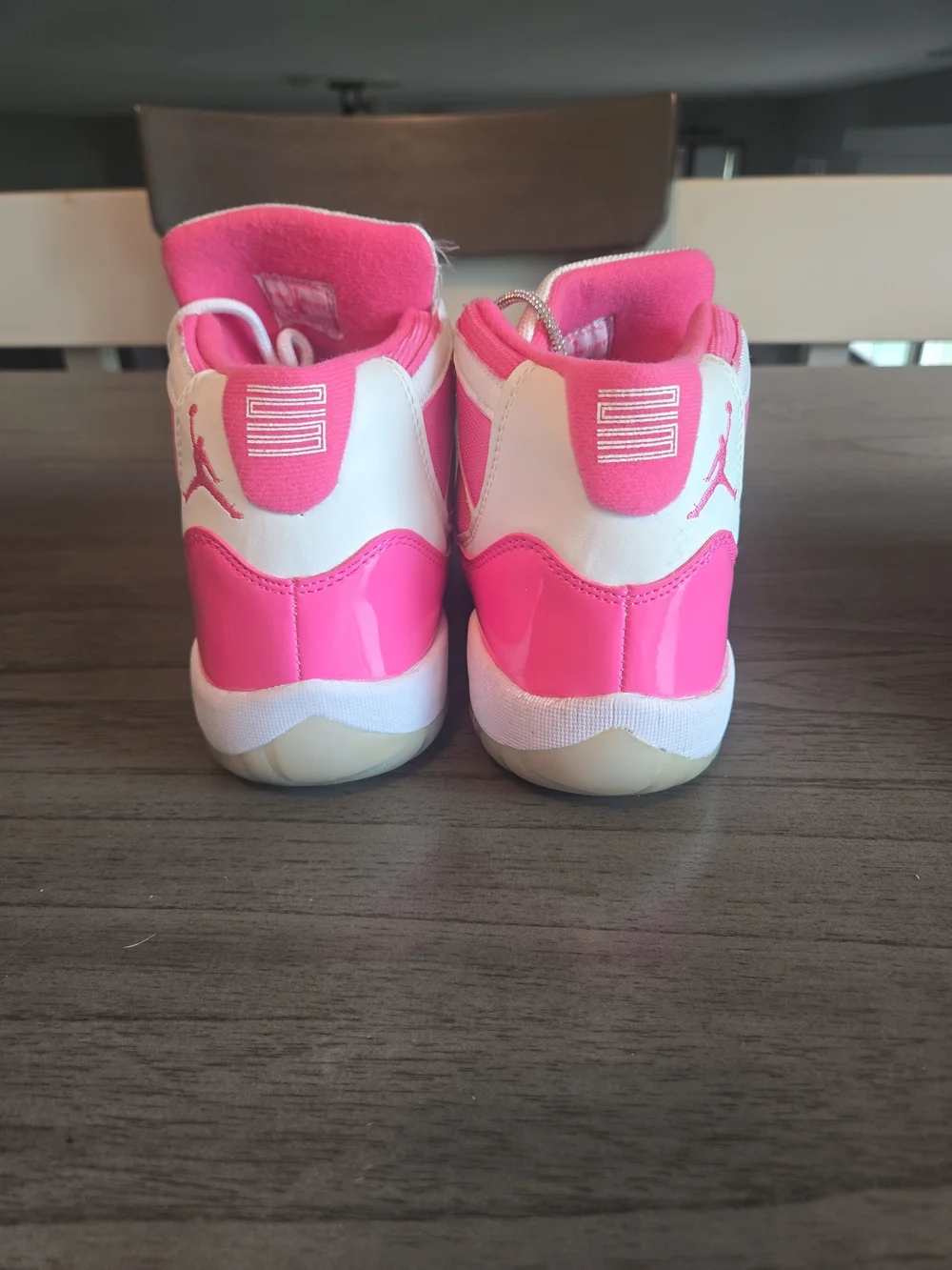 Nike Air Jordan Retro Pink & White  High-Top Sneakers